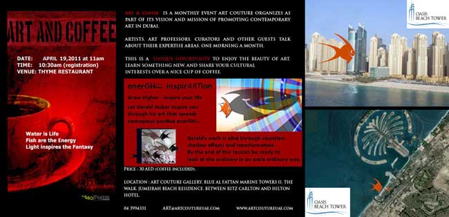 art and coffee - 19th April in Dubai